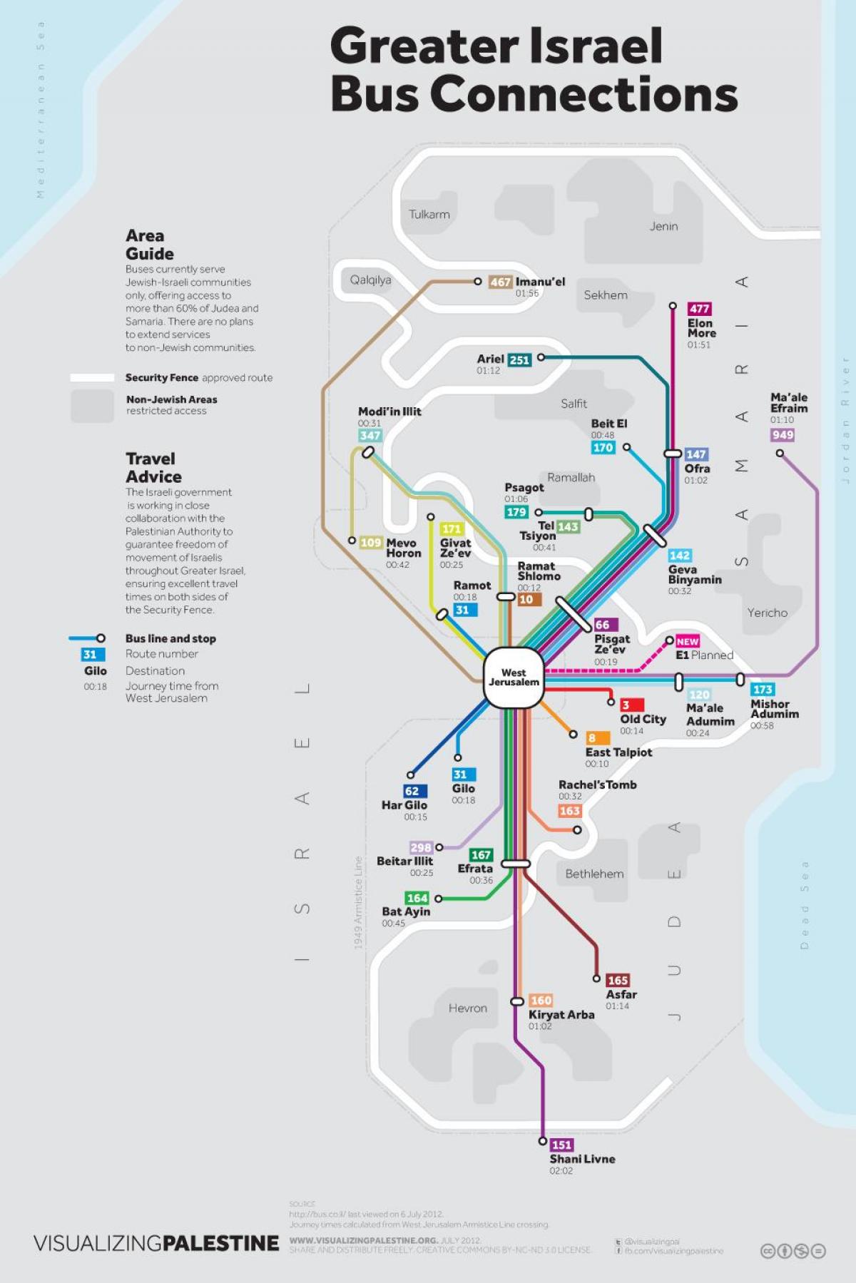 kart av buss 