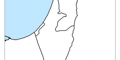 Kart over israel blank