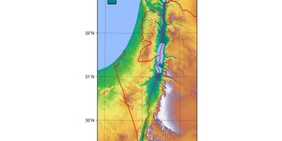 Kart over israel høyde
