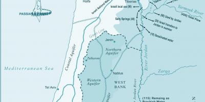 Kart over israel river