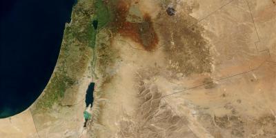 Kart over israel satellitt 