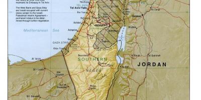 Kart over israels geografi 